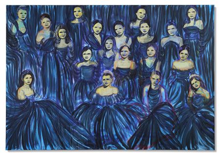 Les débutantes (bleu azur)