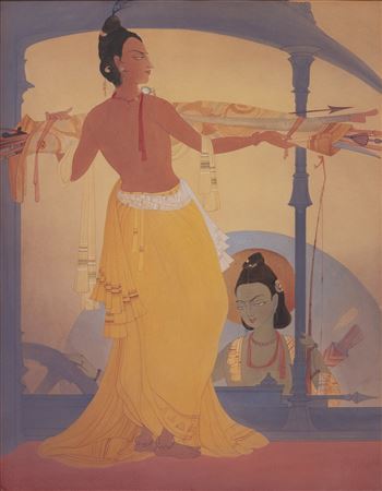 Krishna Instructing Arjuna