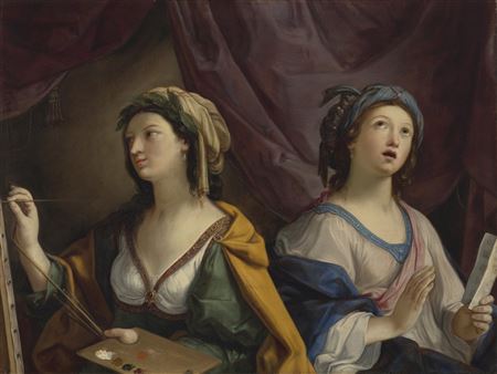 Allegory of Painting and Music by Giovanni Andrea Sirani - Auction record, sale price, and art valuation. Compare with similar artists and explore comparable artworks.