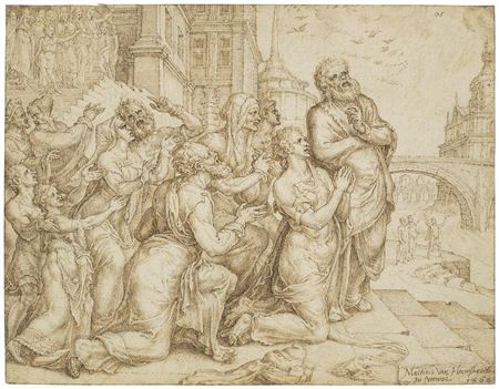 Susanna and her relatives praising the Lord
