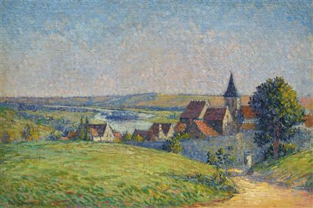Sample artwork by Leo (Louis Leon) Gausson (1860 - 1944), known for engraving, poster art, modernist painting, illustration - View similar artists and auction records