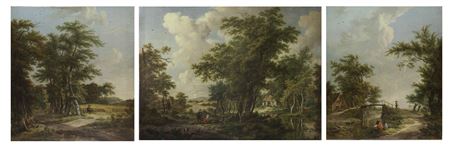 Sample artwork by Egbert van Drielst (1745 - 1818), known for detailed pastoral landscape drawing, wallpaper designs - View similar artists and auction records