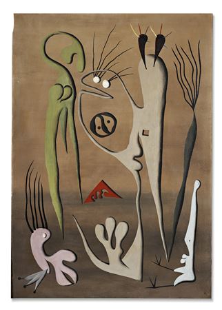 Sample artwork by Desmond John Morris (Born 1928), known for abstract, surrealist painting, writer, zoologist - View similar artists and auction records