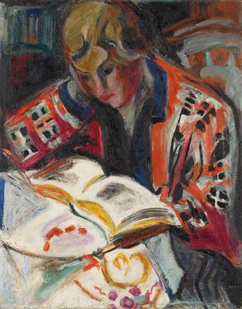 Girl Reading by May (Mary Catherine) Guinness - Auction record, sale price, and art valuation. Compare with similar artists and explore comparable artworks.
