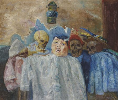 Pierrot et squelettes