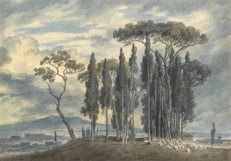In the Gardens of the Villa Negroni at Rome