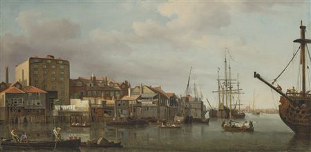 View of the Thames at Wapping