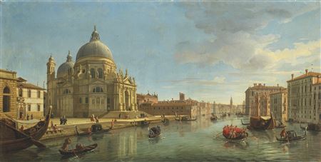 View of Santa Maria della Salute, Venice, from the entrance of the Grand Canal by Gaspar Van Wittel - Auction record, sale price, and art valuation. Compare with similar artists and explore comparable artworks.