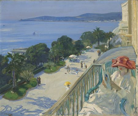 The Terrace, Cap d'Ail by John (Sir John) Lavery - Auction record, sale price, and art valuation. Compare with similar artists and explore comparable artworks.