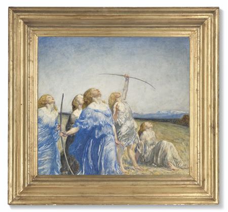 The arrow by Robert Anning Bell - Auction record, sale price, and art valuation. Compare with similar artists and explore comparable artworks.