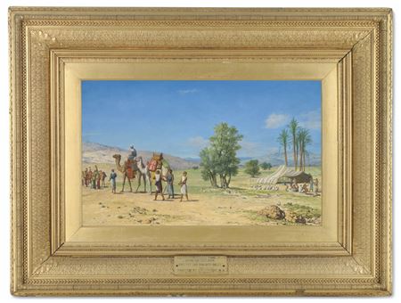 The Madian merchants taking Joseph to Egypt by John Rogers Herbert - Auction record, sale price, and art valuation. Compare with similar artists and explore comparable artworks.