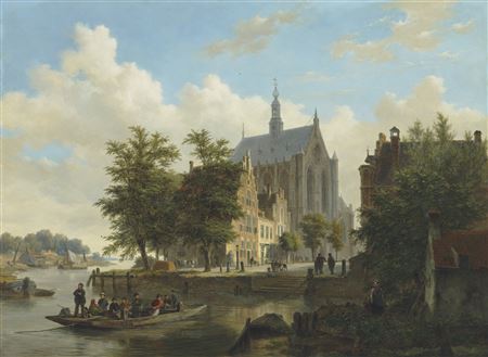 Ferry Crossing in Haarlem