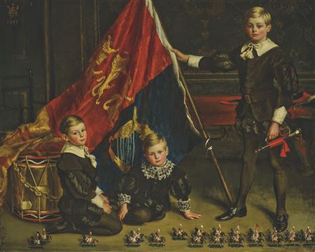 The March Past: Howard, Alan and Nairne, sons of Alfred Reynolds, Esq.