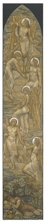 Jacob's ladder: a design for a stained glass window at St Mary & St Stephen, Wolsingham
