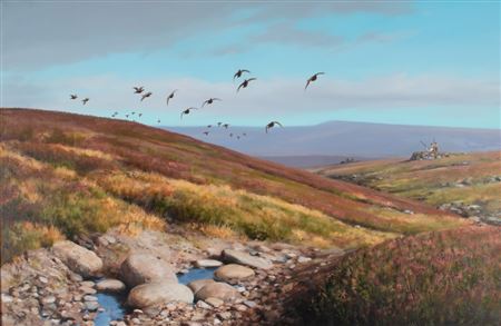 Birds in Flight by Roger McPhail - Auction record, sale price, and art valuation. Compare with similar artists and explore comparable artworks.