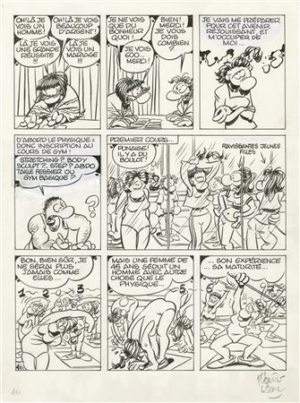 La Vie en rose, ou l'obsessionnelle poursuite du bonheur. Planche originale n°46