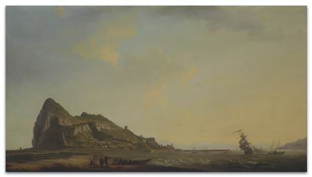 Vue de la baie de Gibraltar by John Thomas Serres - Auction record, sale price, and art valuation. Compare with similar artists and explore comparable artworks.