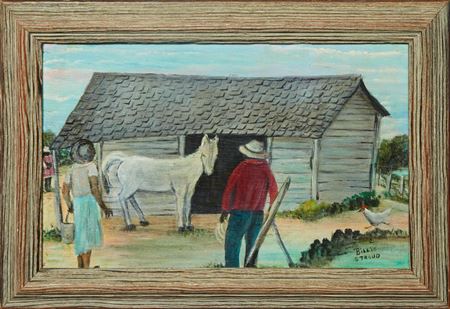 "The Horse Barn" by Billie Stroud - Auction record, sale price, and art valuation. Compare with similar artists and explore comparable artworks.