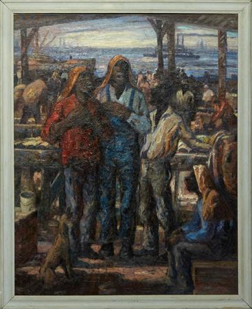 "Singing by the Mississippi River" by Knute (Sven August) Heldner - Auction record, sale price, and art valuation. Compare with similar artists and explore comparable artworks.