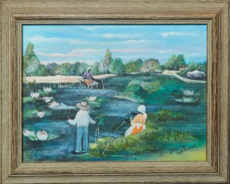 "Fishing on the River" by Billie Stroud - Auction record, sale price, and art valuation. Compare with similar artists and explore comparable artworks.