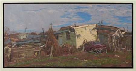 "Fragment of Yellow House on Top of Red Car," 2006