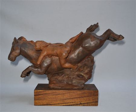 Woman on her horse