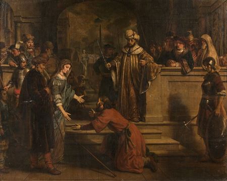 Pharaoh gives Sarah back to Abraham as his wife (Gen.12,18-20)