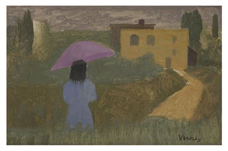 The Mauve Umbrella II by Sir John Verney - Auction record, sale price, and art valuation. Compare with similar artists and explore comparable artworks.