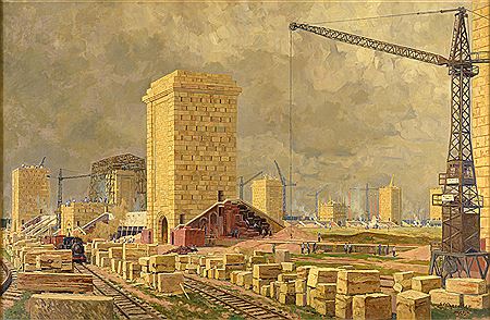 Construction of the March Field by Erich Mercker - Auction record, sale price, and art valuation. Compare with similar artists and explore comparable artworks.