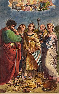 Saint Cäcilia after Raphael