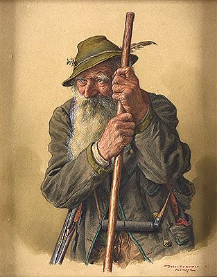 Collection of seven watercolors