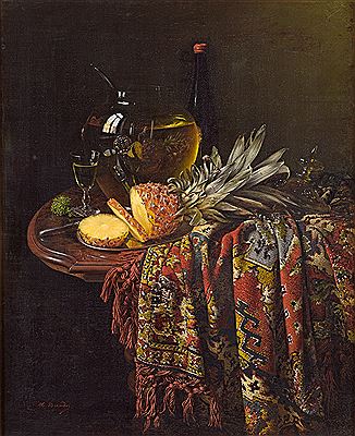 Still life with a pineapple punch
