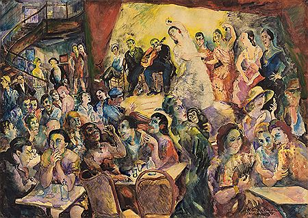 Café on the Rambla, Barcelona 1928