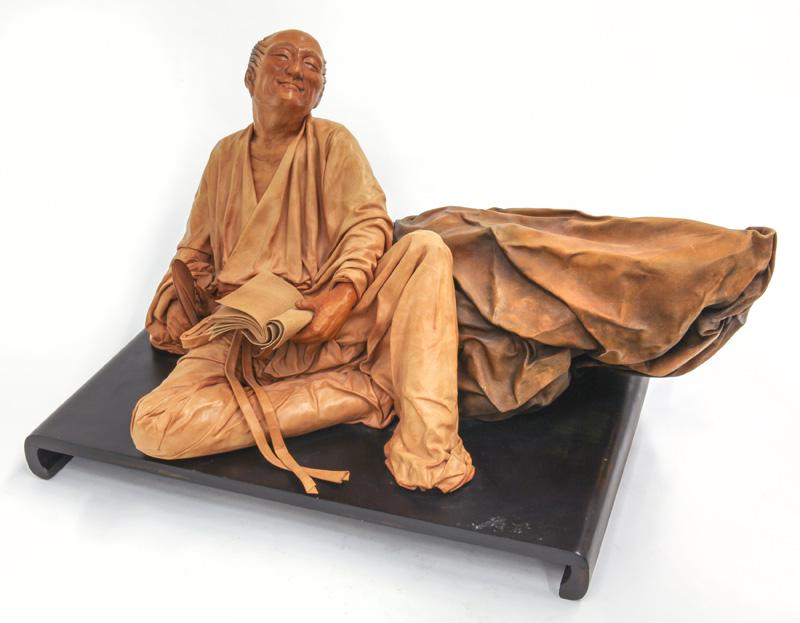 Sculpted leather figure
