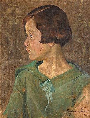 GIRL IN A GREEN DRESS