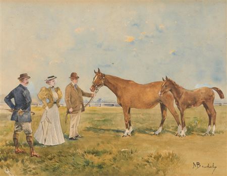 Presentation of a mare in foal by Maurice Bedel - Auction record, sale price, and art valuation. Compare with similar artists and explore comparable artworks.