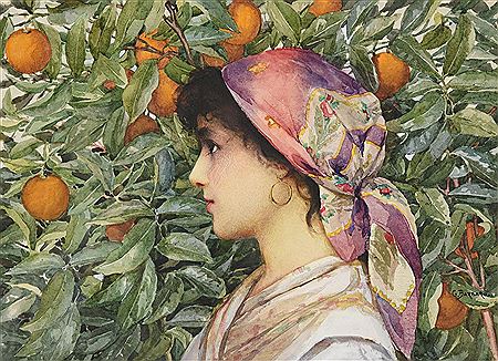 Sample artwork by Giovanni Barbaro (1864 - 1915), known for middle eastern genre and figure scene painting, portraits, still life - View similar artists and auction records