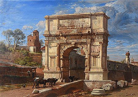 Sample artwork by Frederick Lee Bridell (1831 - 1863), known for landscape paintings in italy - View similar artists and auction records