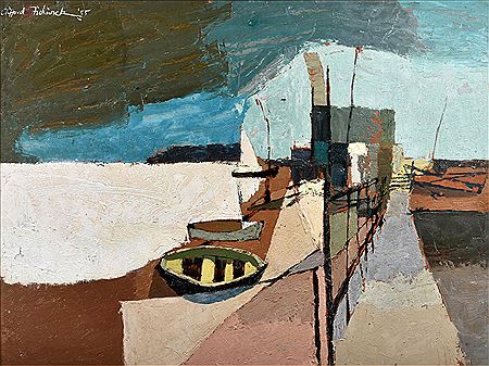 Boats at rest by Clifford Fishwick - Auction record, sale price, and art valuation. Compare with similar artists and explore comparable artworks.