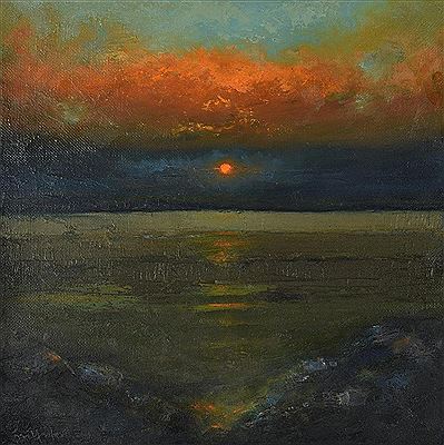 Sunset over the Garn