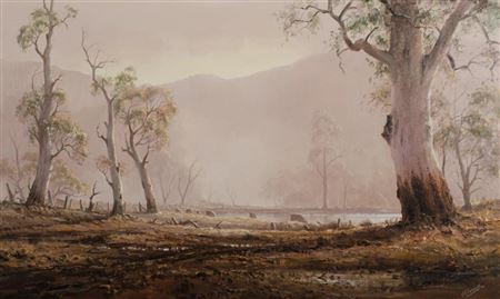 'Grazing the River Flats,' 1983. by Ernest (Melbourne) Trembath - Auction record, sale price, and art valuation. Compare with similar artists and explore comparable artworks.