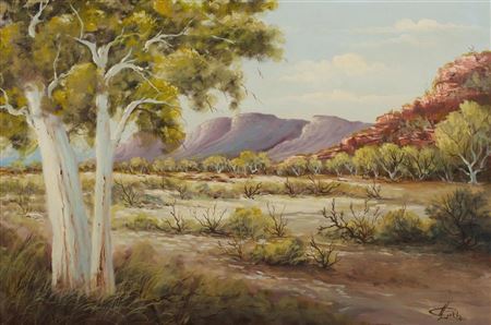 'The Mac: Donnell Ranges' by Henk Gerrit Guth - Auction record, sale price, and art valuation. Compare with similar artists and explore comparable artworks.