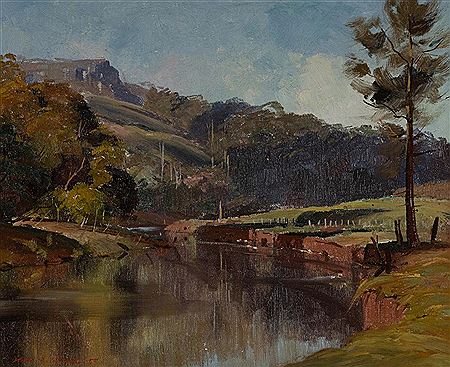 'Kangaroo River,' 1954. by Leslie A Campbell - Auction record, sale price, and art valuation. Compare with similar artists and explore comparable artworks.