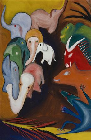 Sample artwork by Elisabeth Vassilieff (1917 - 2007), known for painting - View similar artists and auction records
