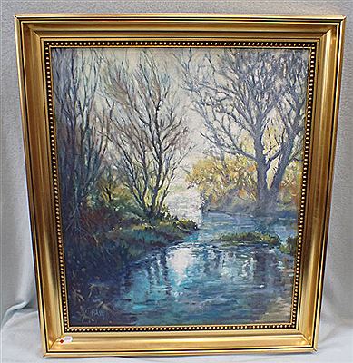 MORNING LIGHT, RIVER PUDDLE AT AFFPUDDLE