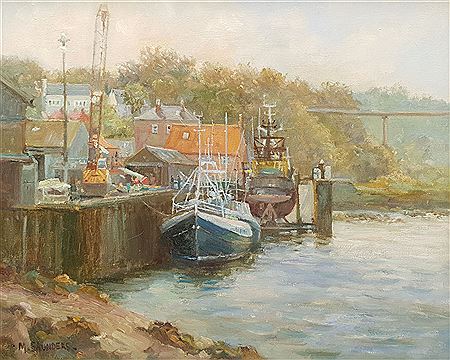 Parkol Marine Shipyard Whitby by Michelle Saunders - Auction record, sale price, and art valuation. Compare with similar artists and explore comparable artworks.