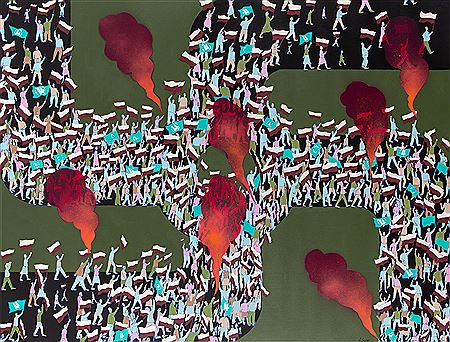 "Independence March" by Michal Cygan - Auction record, sale price, and art valuation. Compare with similar artists and explore comparable artworks.
