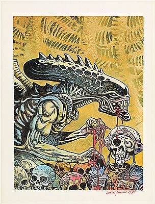 "Obcy" - illustration, 1995