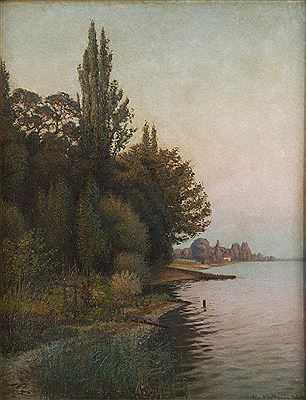 On the shore of the lake