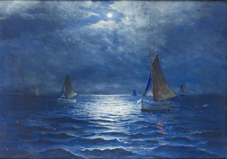 Sea Nocturne, 1941 by Soter Jaxa-Malachowski - Auction record, sale price, and art valuation. Compare with similar artists and explore comparable artworks.